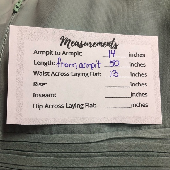 Birdy Gray Women’s Dress Formal Sage Bridal Maxi Strapless Prom - Picture 13 of 14